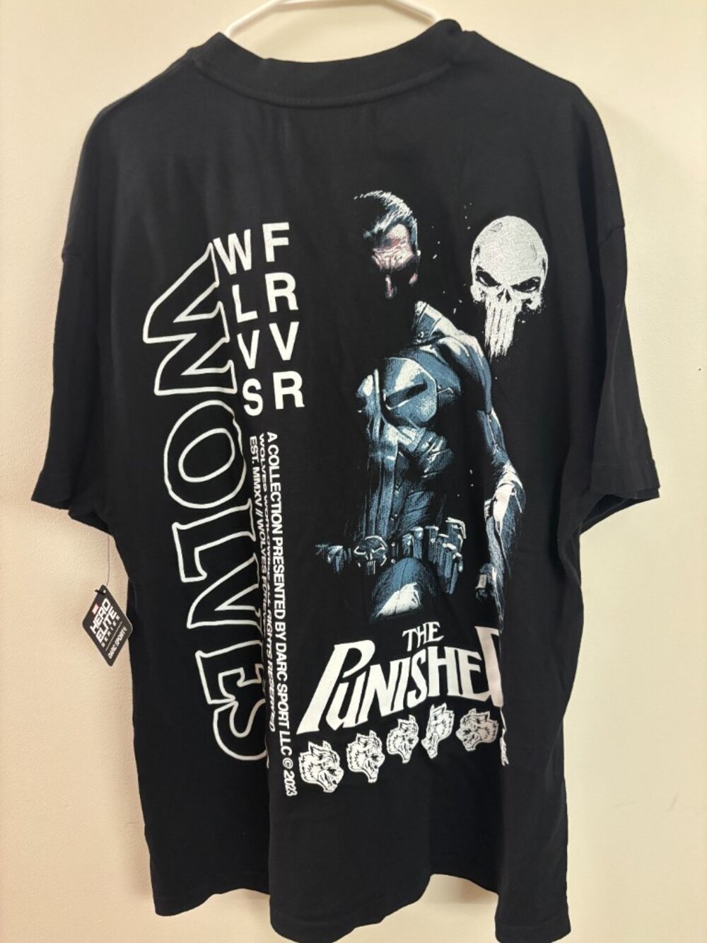 Punisher Marvel x Darc Sport Collab Tee Premium Medium Oversized